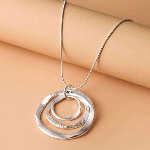 Restock- Silver Ring Necklace - Picture 1 of 6